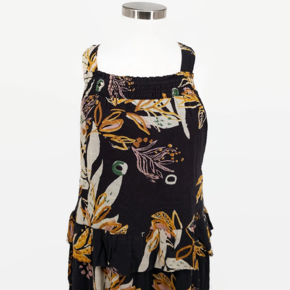 Free Peole Black Anita High/Low Floral Layer Dress - Picture 3 of 8